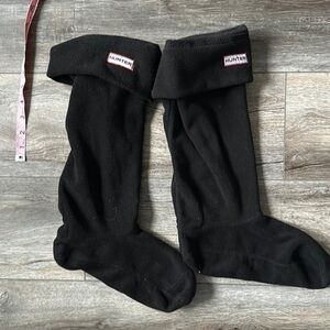 Hunter socks black size medium and large boot sock